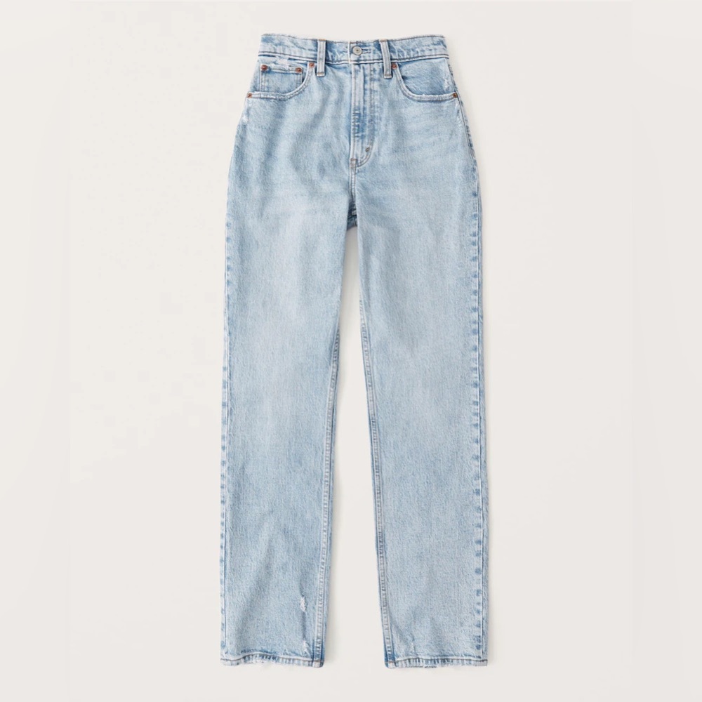 Abercrombie & Fitch | 90’s Straight | Ultra High Rise | Curve Love | 25 Long